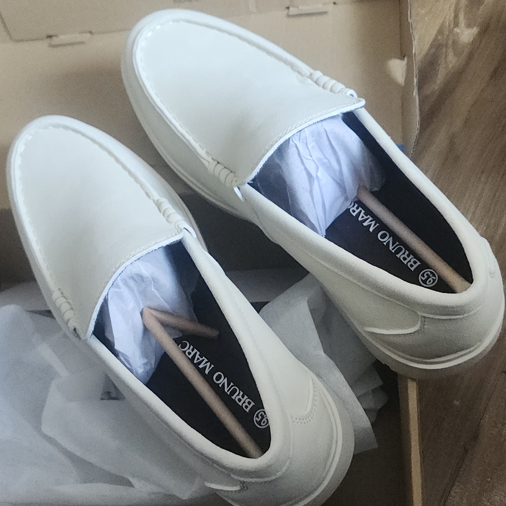 Men's White Loafers